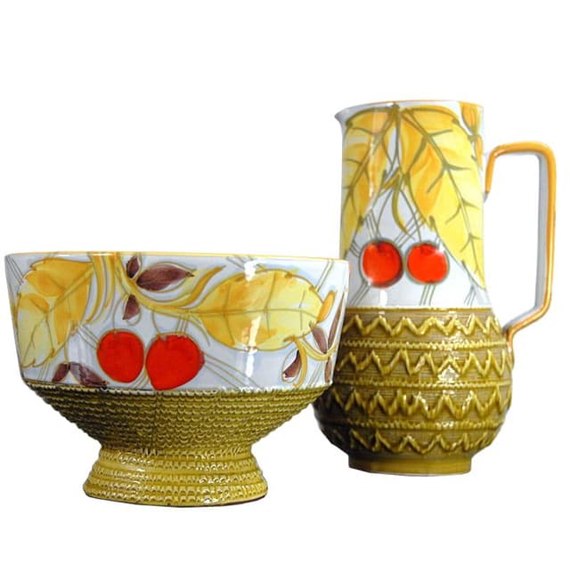 White Ceramic Set, Fratelli Fanciullacci, Italy, 1960s - DIMENSION