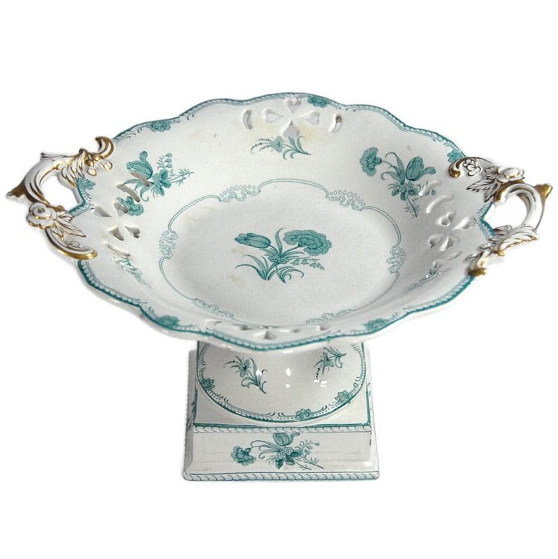 Ivory White Faience Compote, France, 19th Century - 7491