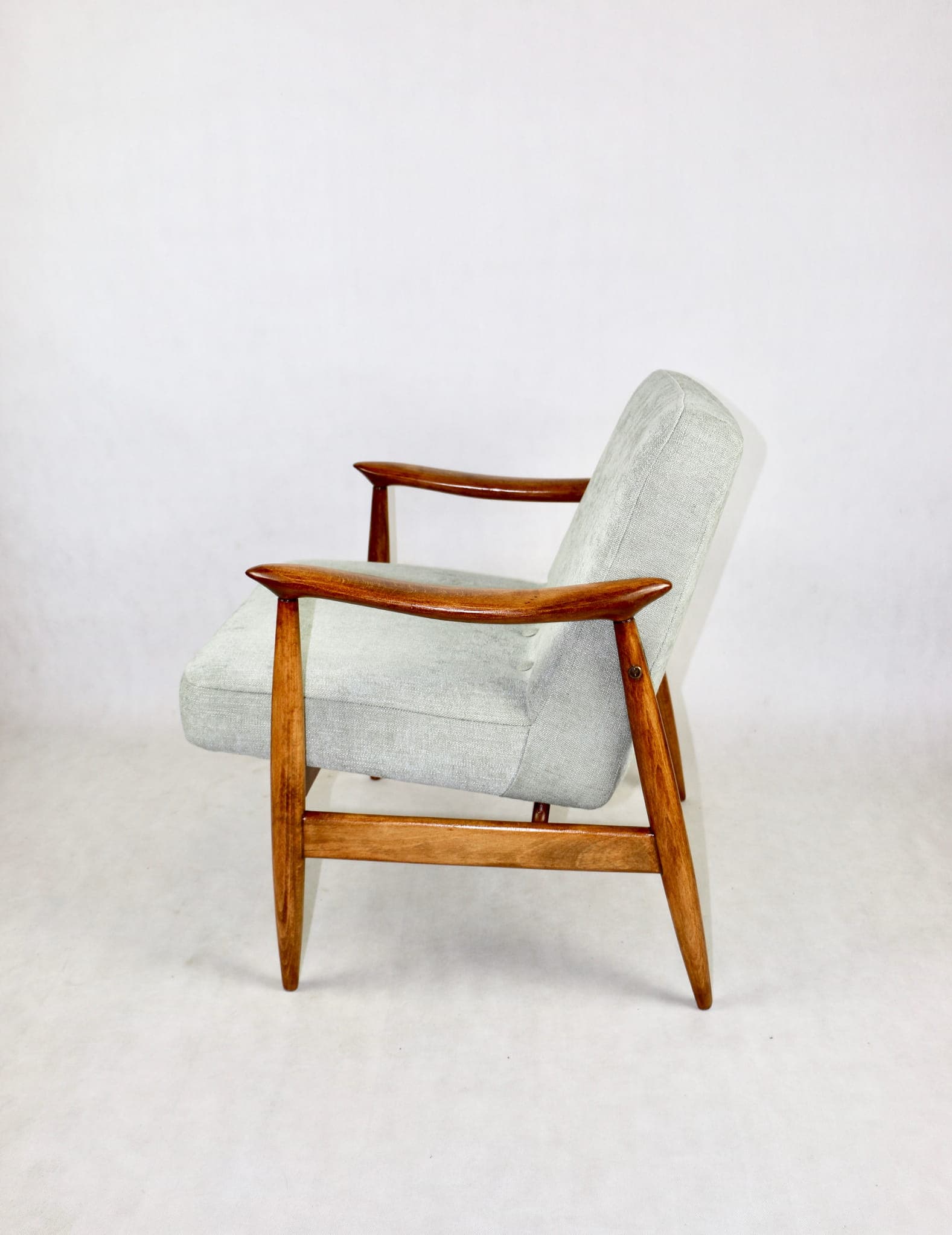 Fotel GFM 300-202, zielony jasny, proj. J. Kędziorek, Polska, lata 70. - 108120