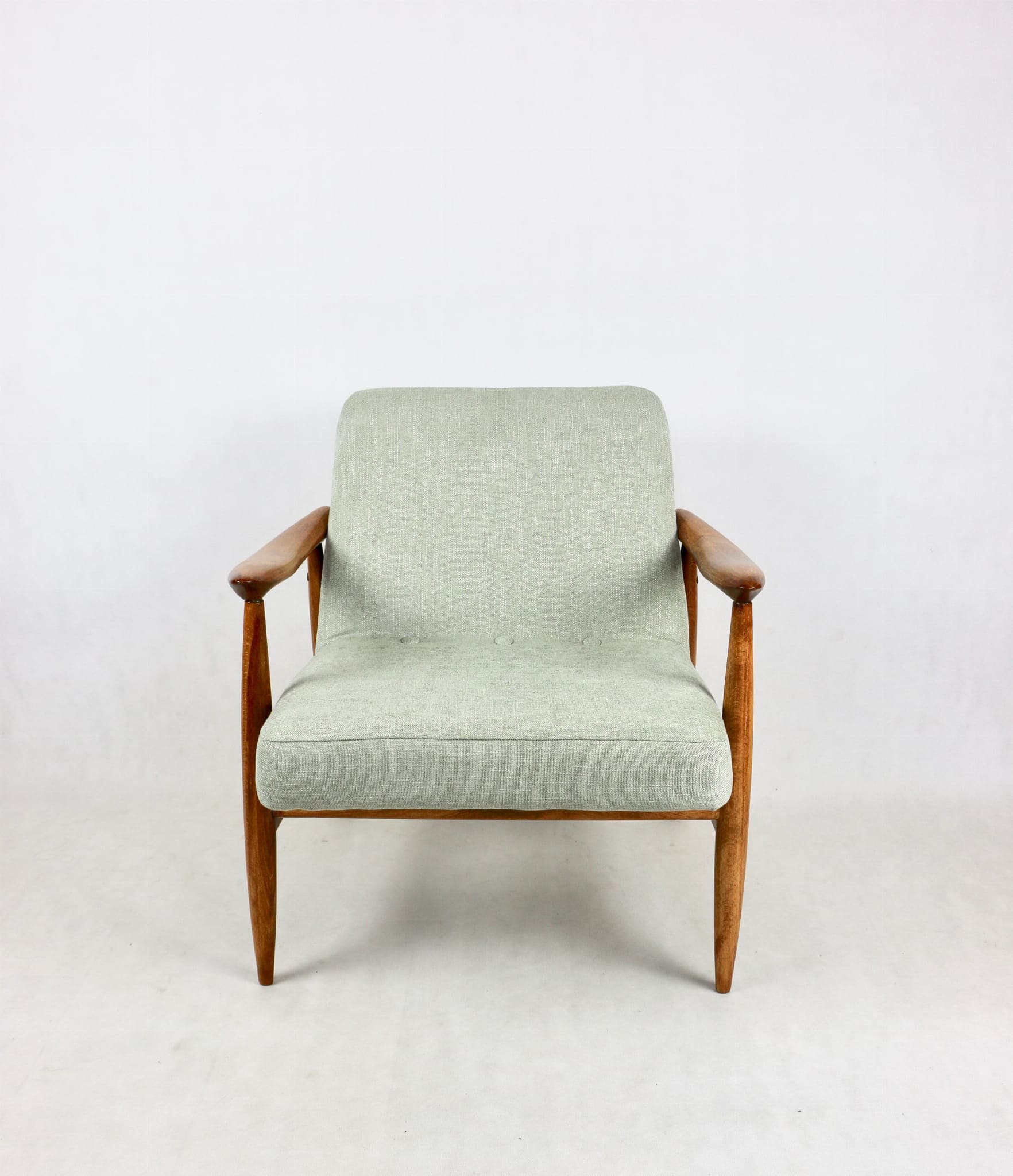 Fotel GFM 300-202, zielony jasny, proj. J. Kędziorek, Polska, lata 70. - 108118