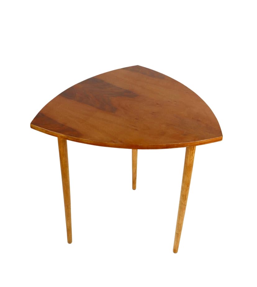 Coffee Table Leaf, light brown wood, Poland, 1970s.