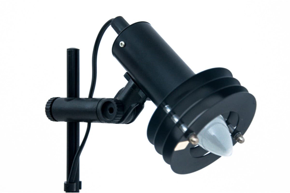 Czarna metalowa lampa stojąca, Dania, lata 70. - 58569