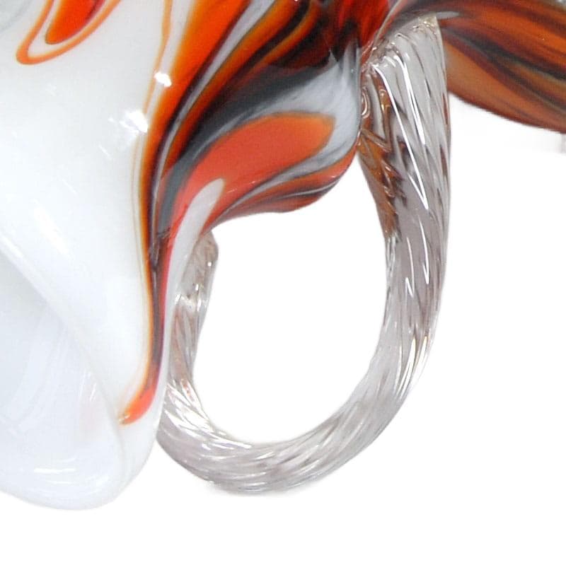 Szklany wazon opalina, Stelvia, Włochy, lata 60. - 7546