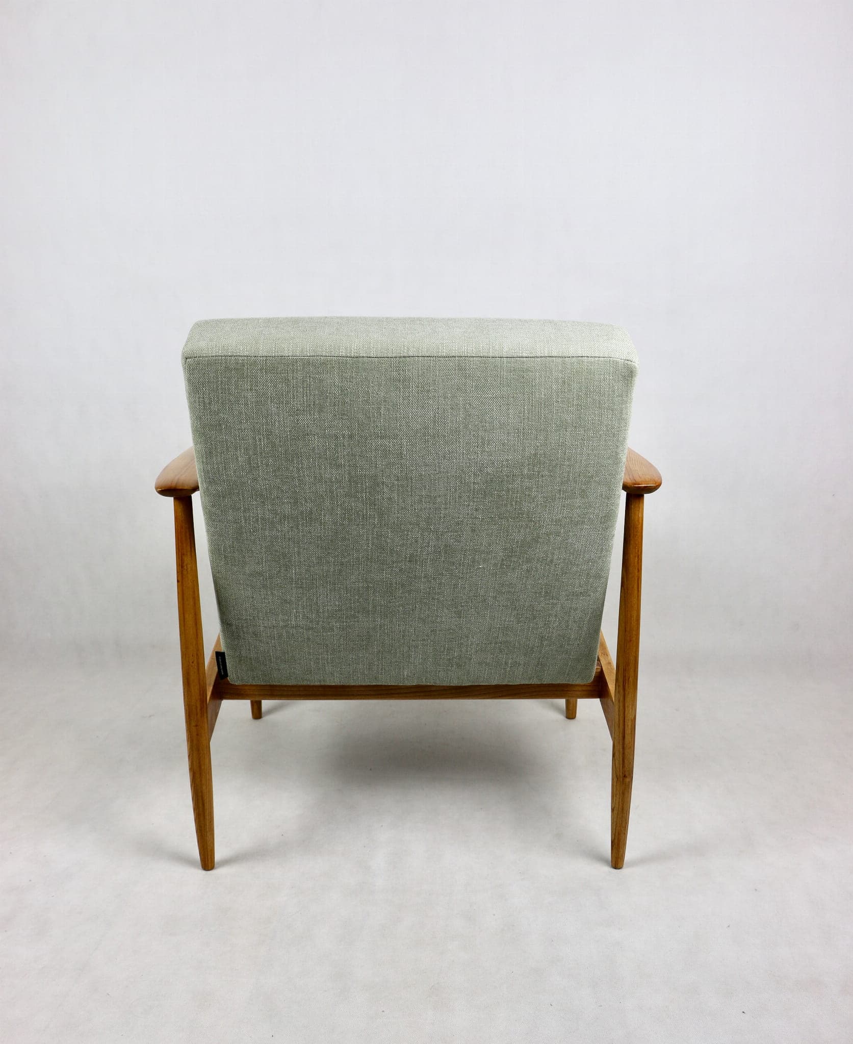 Armchair, green, ash, Denmark, 1970s. - 107620