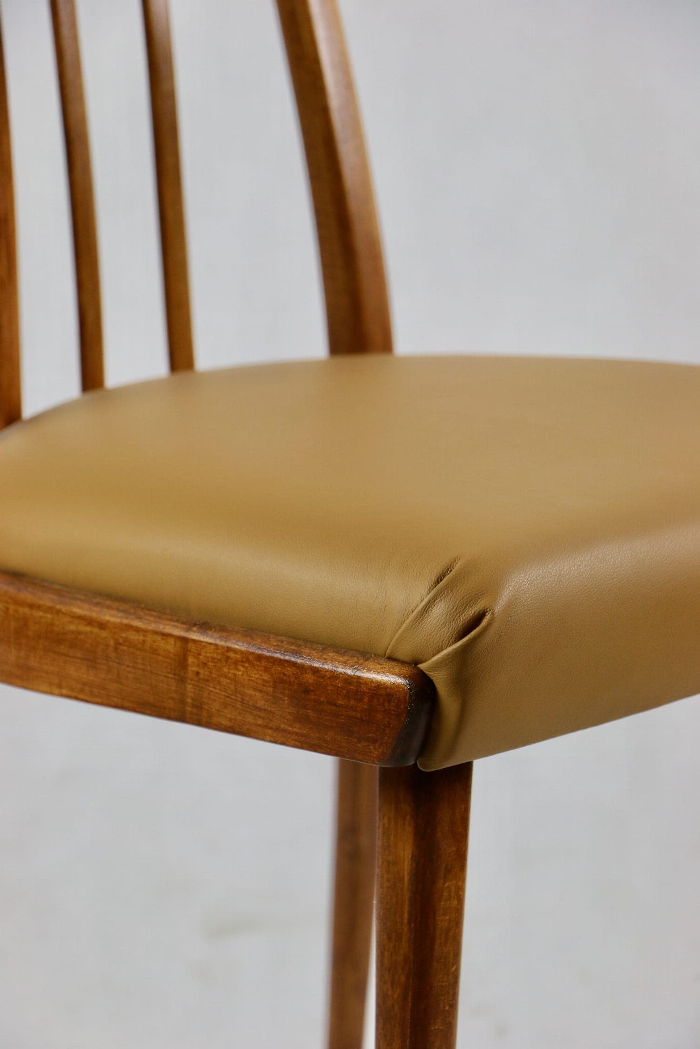 Chair Loft, camel brown, natural leather, 1960s. - 107369