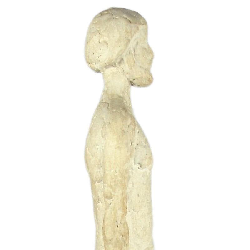 Beżowa rzeźba z patynowanego gipsu, Belgia, lata 70. - 7531