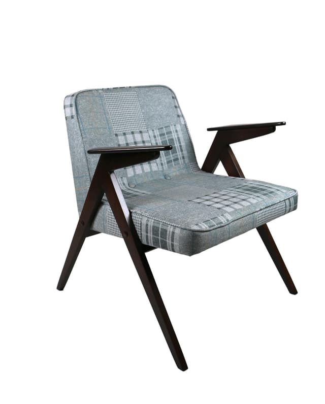 Armchair Bunny, grey, wood, 1970s. - DIMENSION