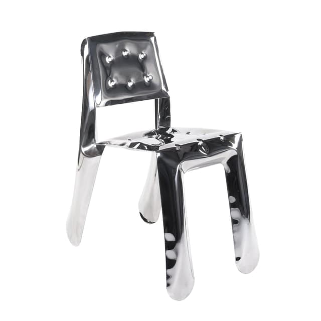 CHIPPENSTEEL 0.5 chair, steel, silver, Zieta Studio - DIMENSION