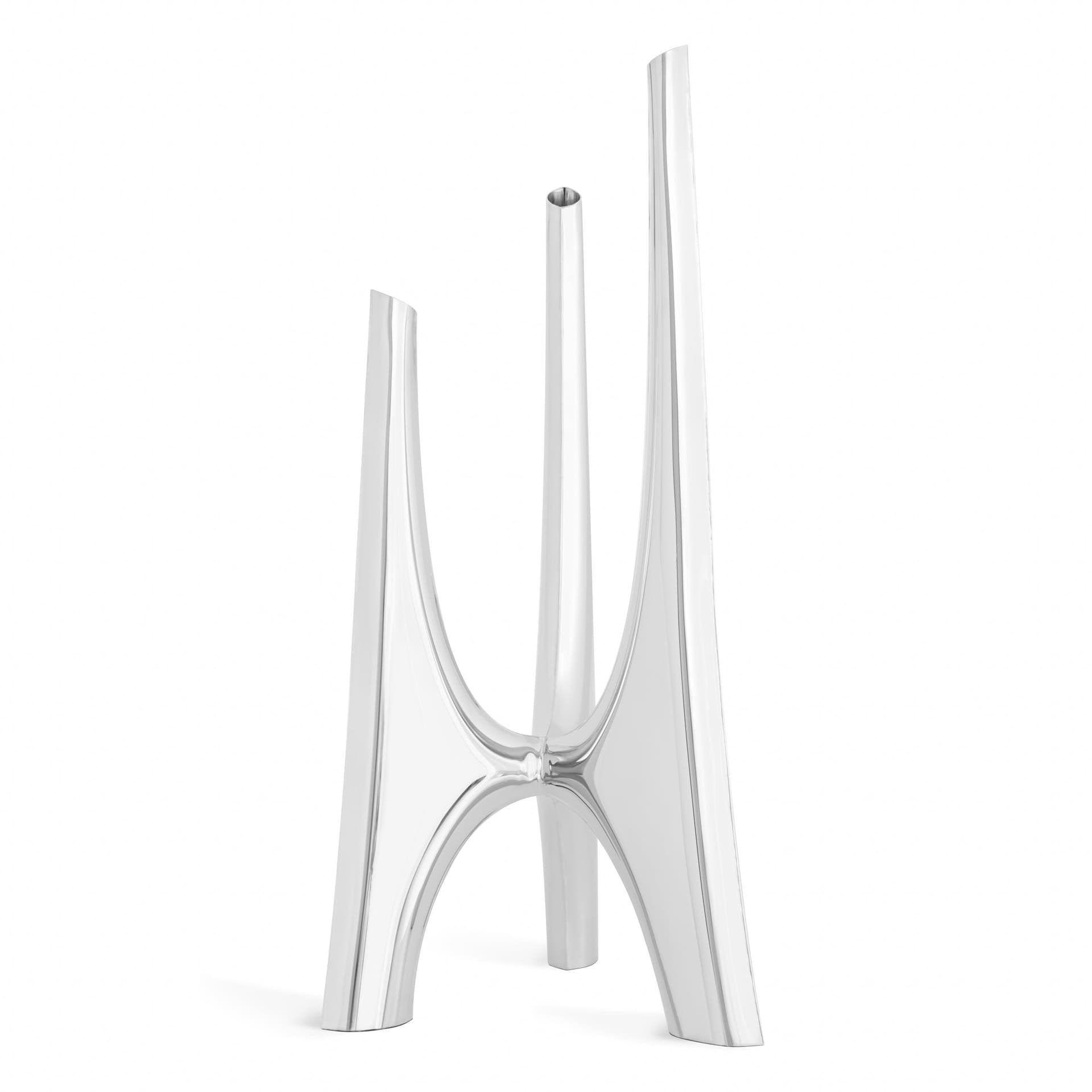 Świecznik TRIGLAV srebrny 83 cm, Zieta Studio - 122679