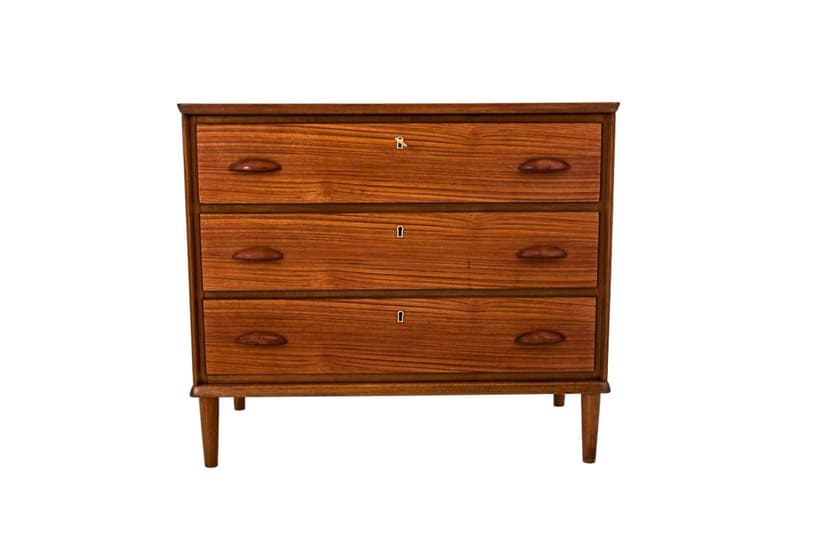 Tekowa komoda, duński design, Dania, lata 60.