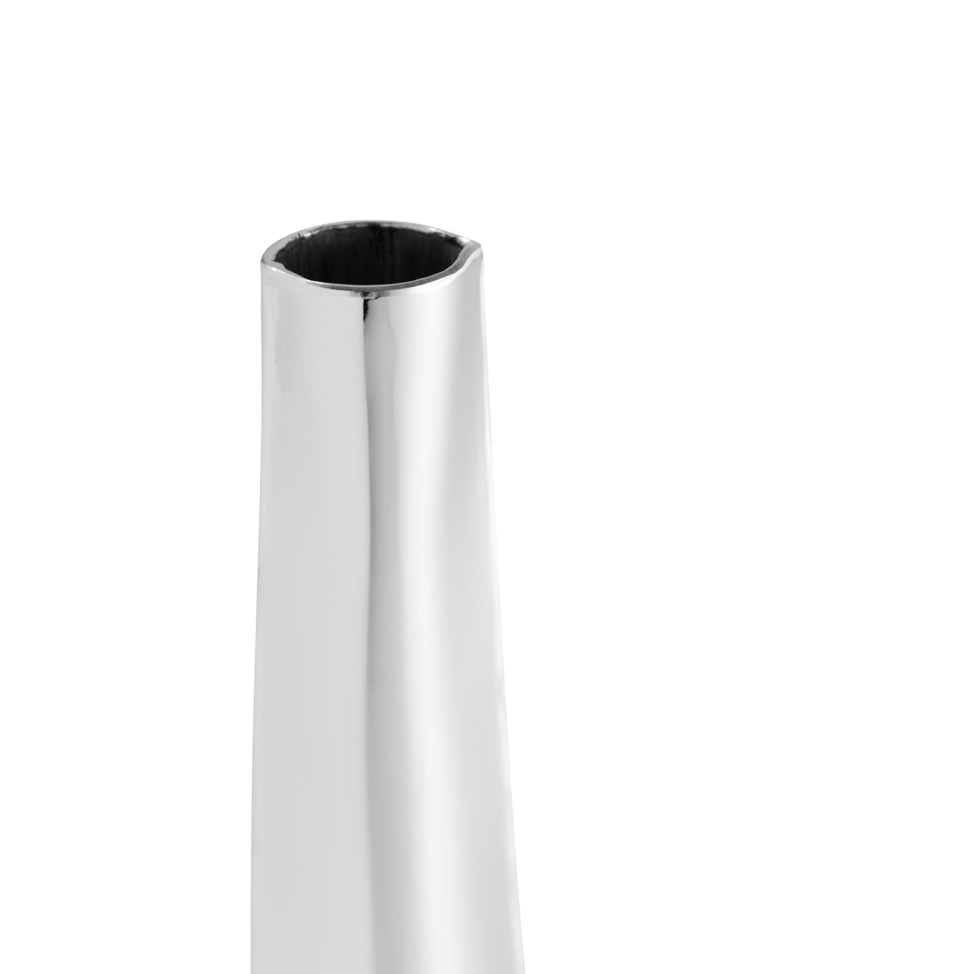 set of three LEYKI vases, stainless steel, silver, Zieta Studio - 122348