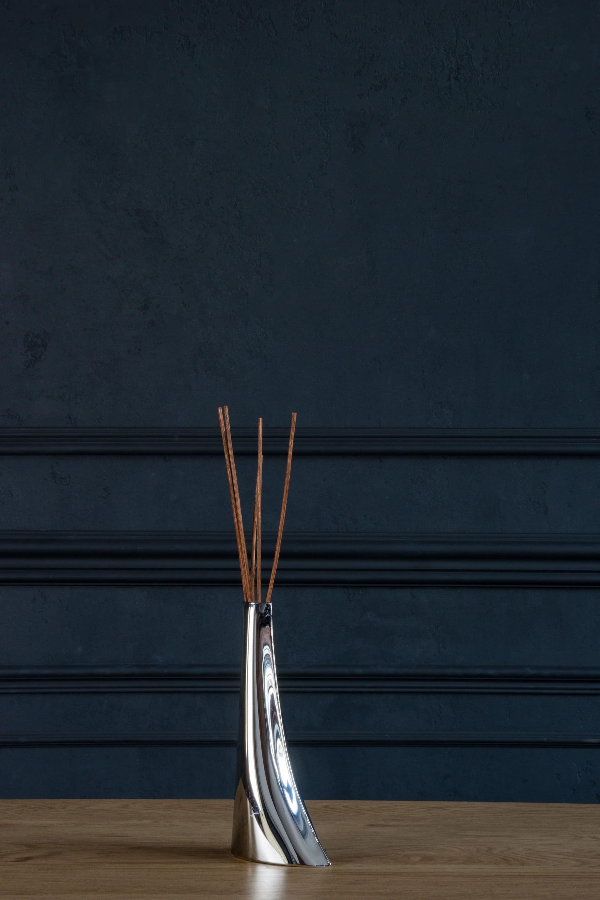 Wazon LEYKI srebrny 22 cm, Zieta Studio - 122287