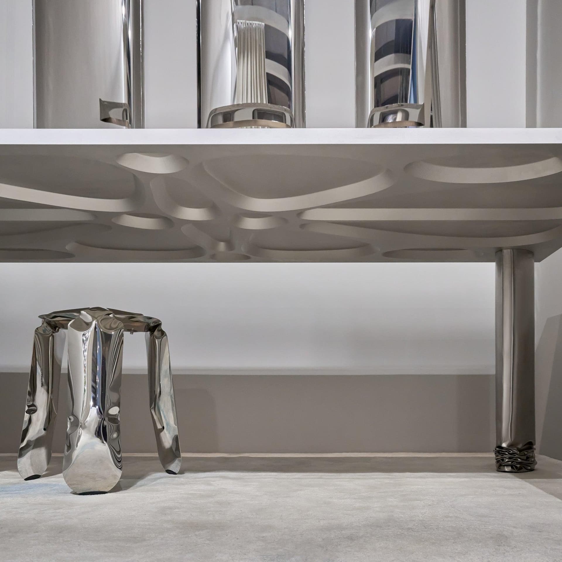 Lustro ścienne TAFLA IQ srebrne, Zieta Studio - 122265