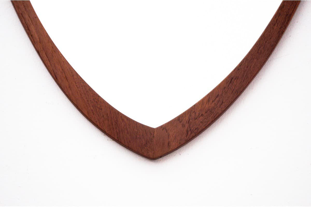 Brown Wall Mirror, Danish Design, Denmark, 1960s - 58853