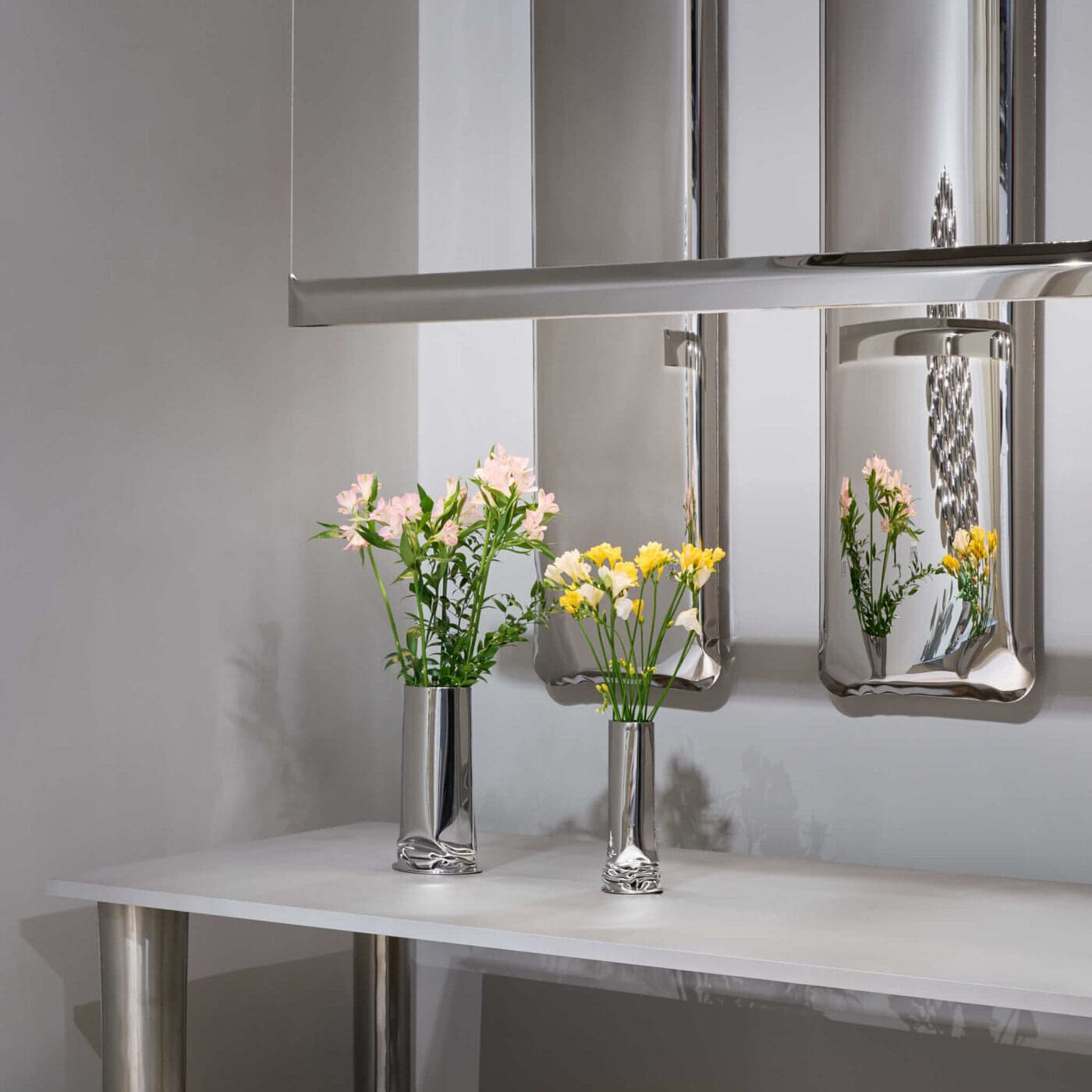 BLADE pendant lamp silver 160 cm, Zieta Studio - 122121