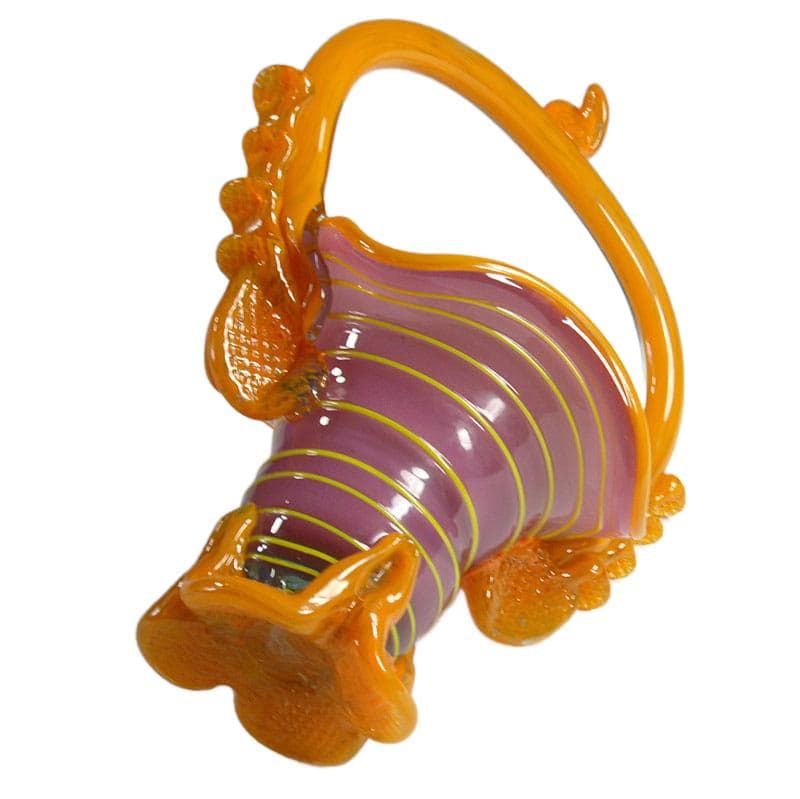 Kolorowy szklany koszyczek, Murano, Włochy, lata 60. - 7569