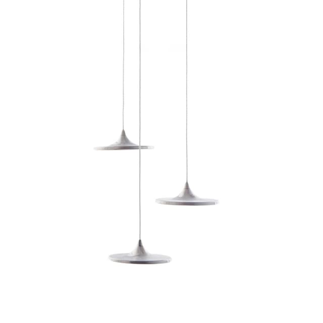 LUNA pendant lamp set silver 3 / 3000K, Zieta Studio - DIMENSION