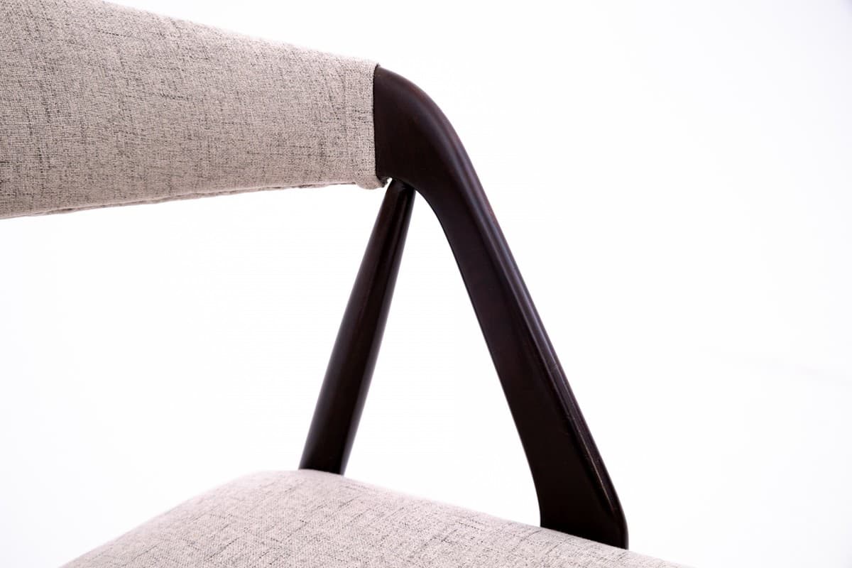 Teak Set of Chairs, by K. Kristiansen, Denmark, 1960s - 58859