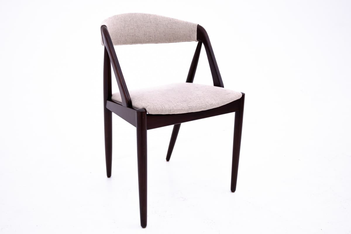 Teak Set of Chairs, by K. Kristiansen, Denmark, 1960s - 58857