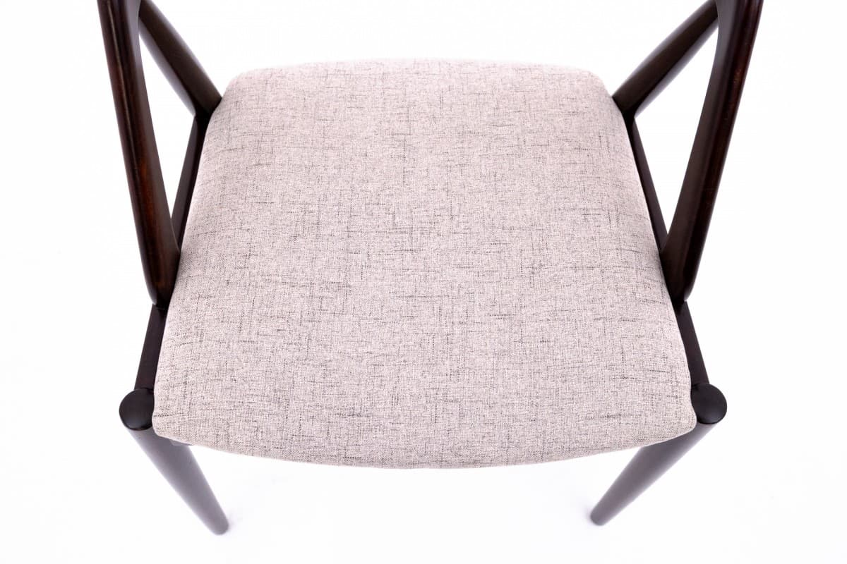 Teak Set of Chairs, by K. Kristiansen, Denmark, 1960s - 58860