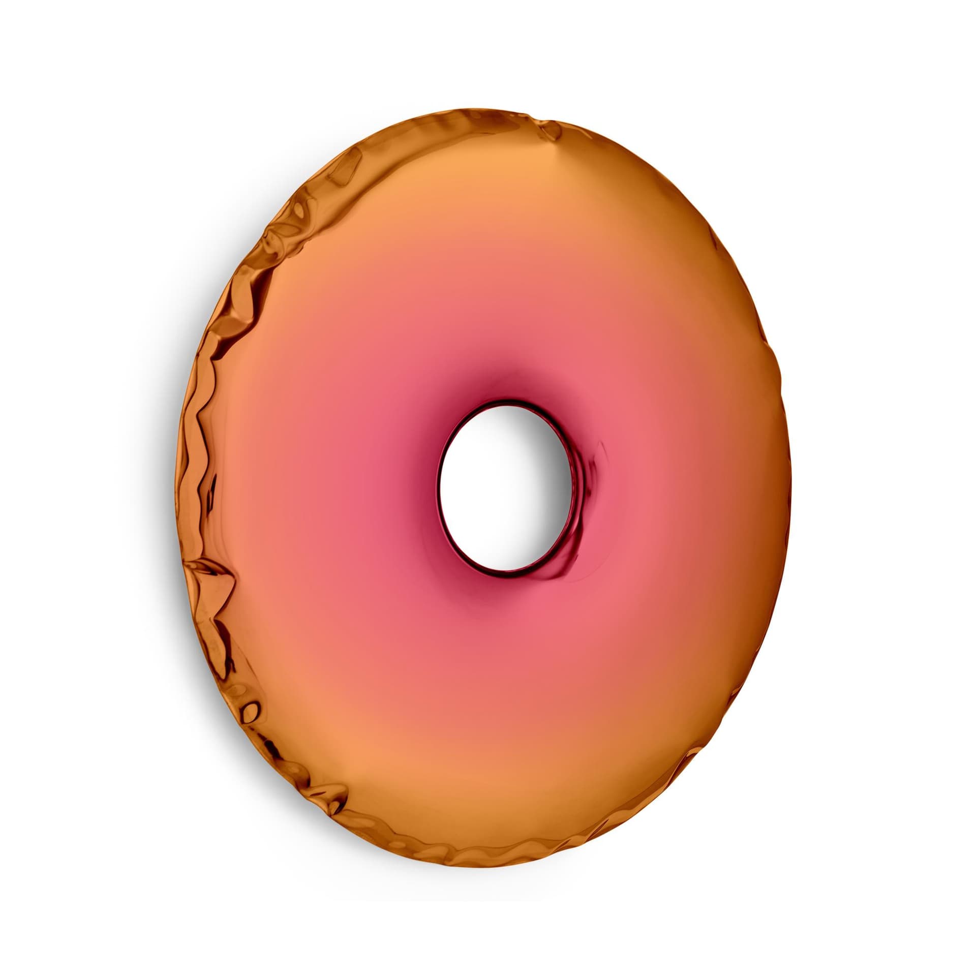 Lustro ścienne RONDO transitions pomarańczowo-różowe 120 cm, Zieta Studio - 108523