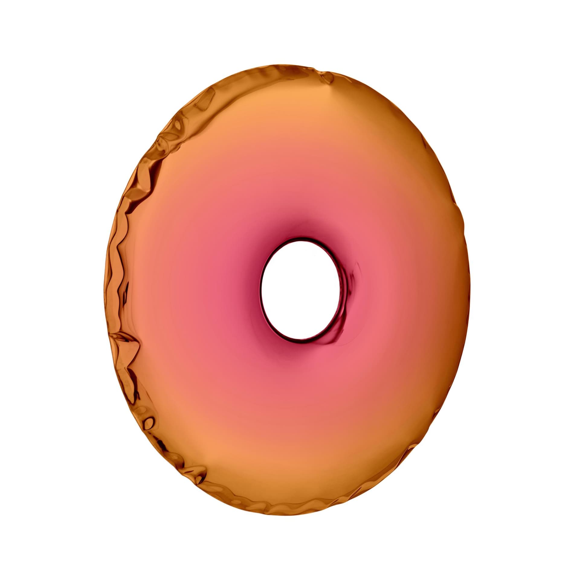 Lustro ścienne RONDO transitions pomarańczowo-różowe 120 cm, Zieta Studio