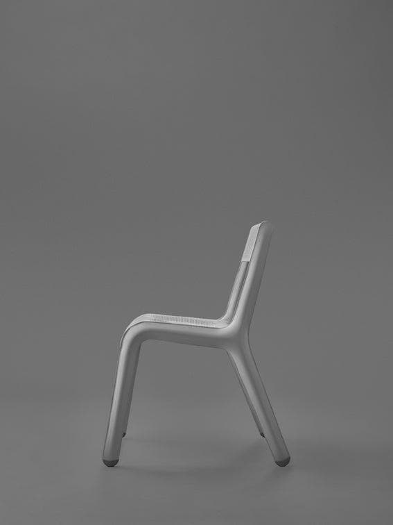 Krzesło ULTRALEGGERA srebrne, Zieta Studio - 121815