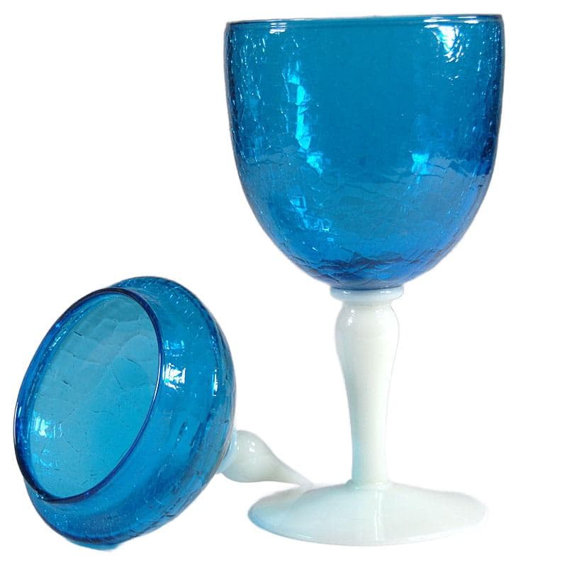 Turquoise-Blue Glass Container, Cenedese Murano, Italy, 1970s - 7617