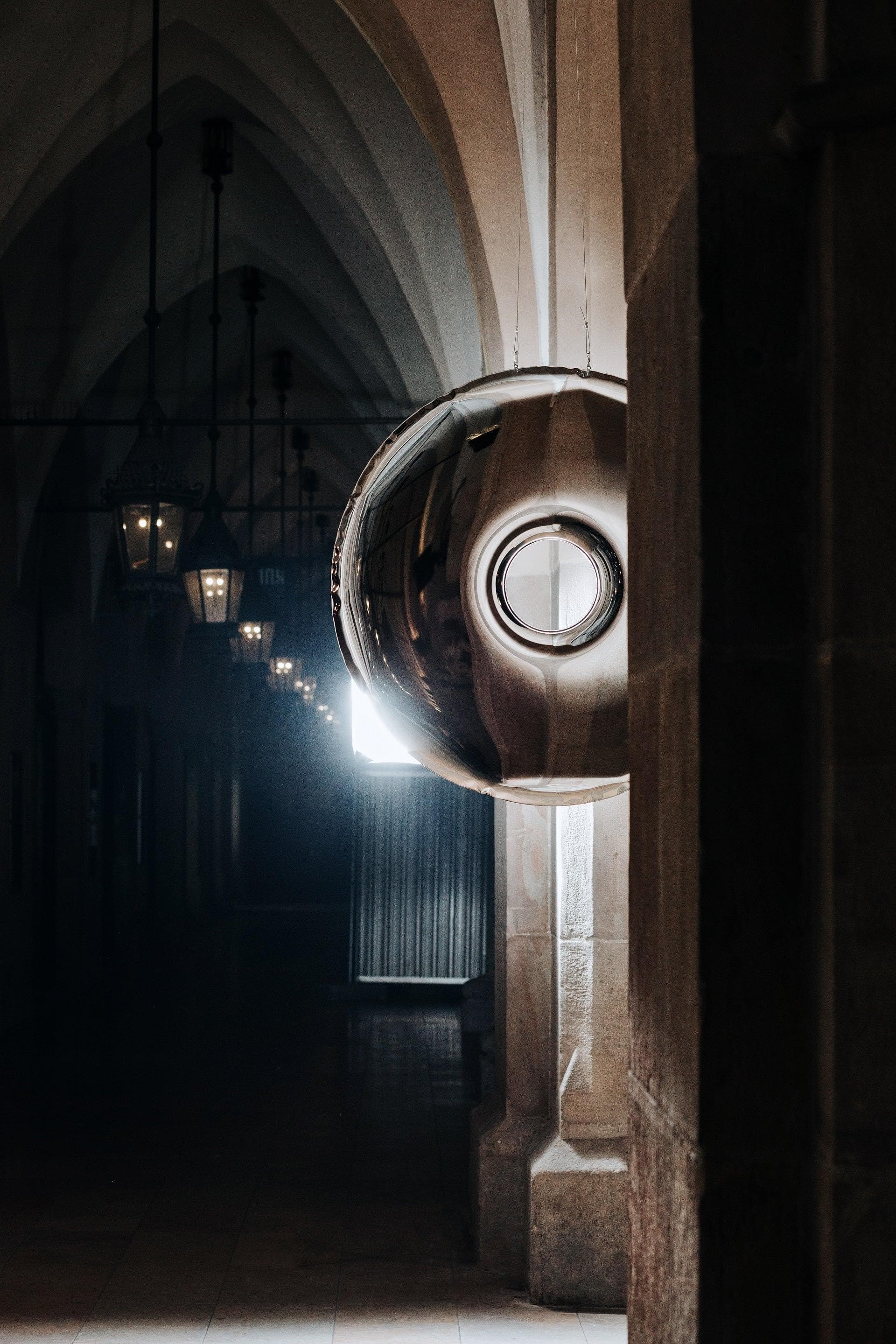 Lustro RONDO inox, srebrne, 150 cm, Zieta Studio - 121668