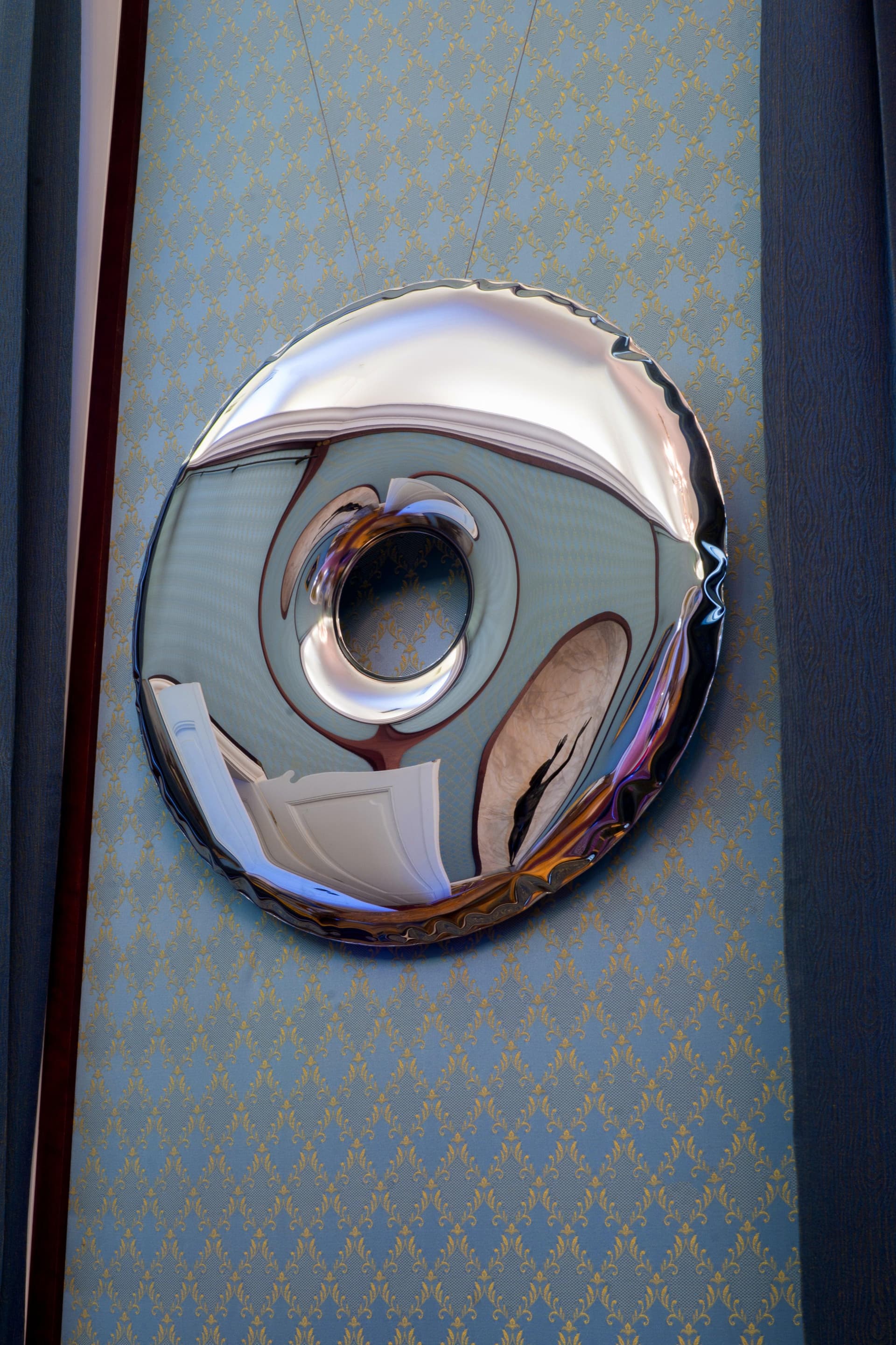 RONDO wall mirror, steel, silver, 75 cm, Zieta Studio - 121513