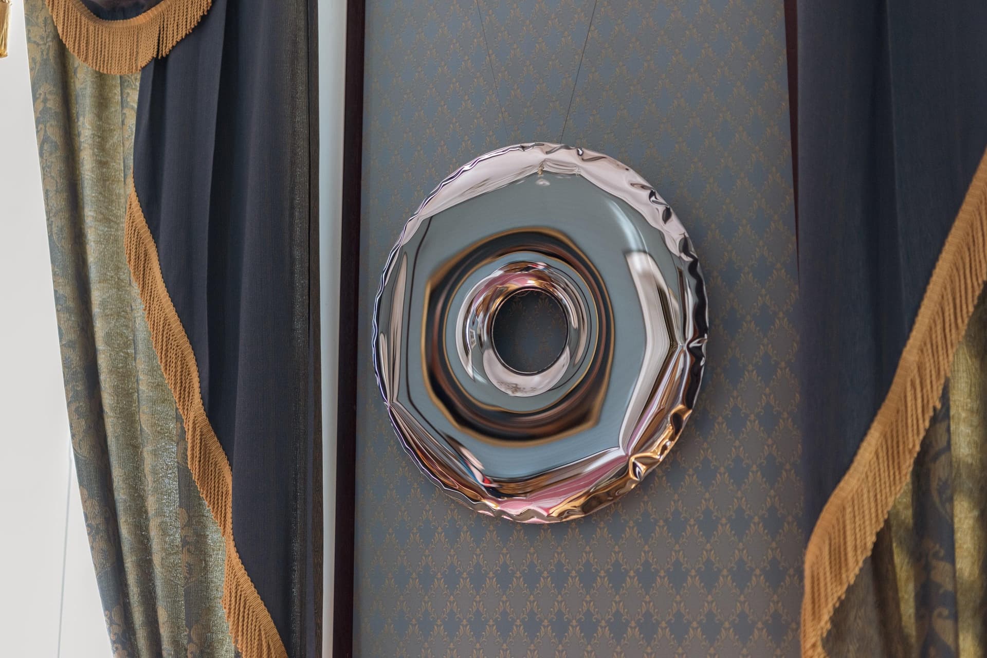 RONDO wall mirror, steel, silver, 75 cm, Zieta Studio - 121526