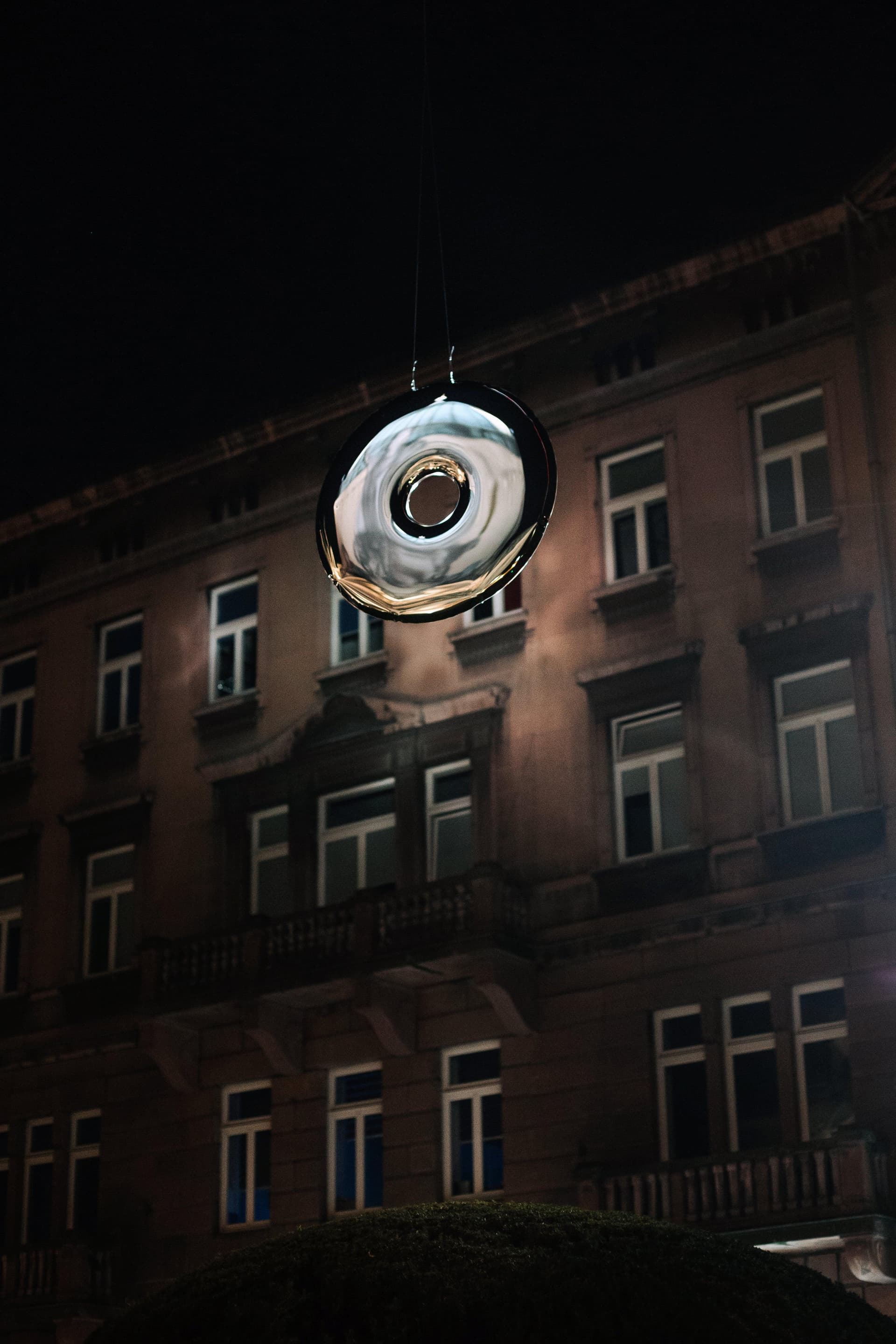 RONDO wall mirror, steel, silver, 75 cm, Zieta Studio - 121509