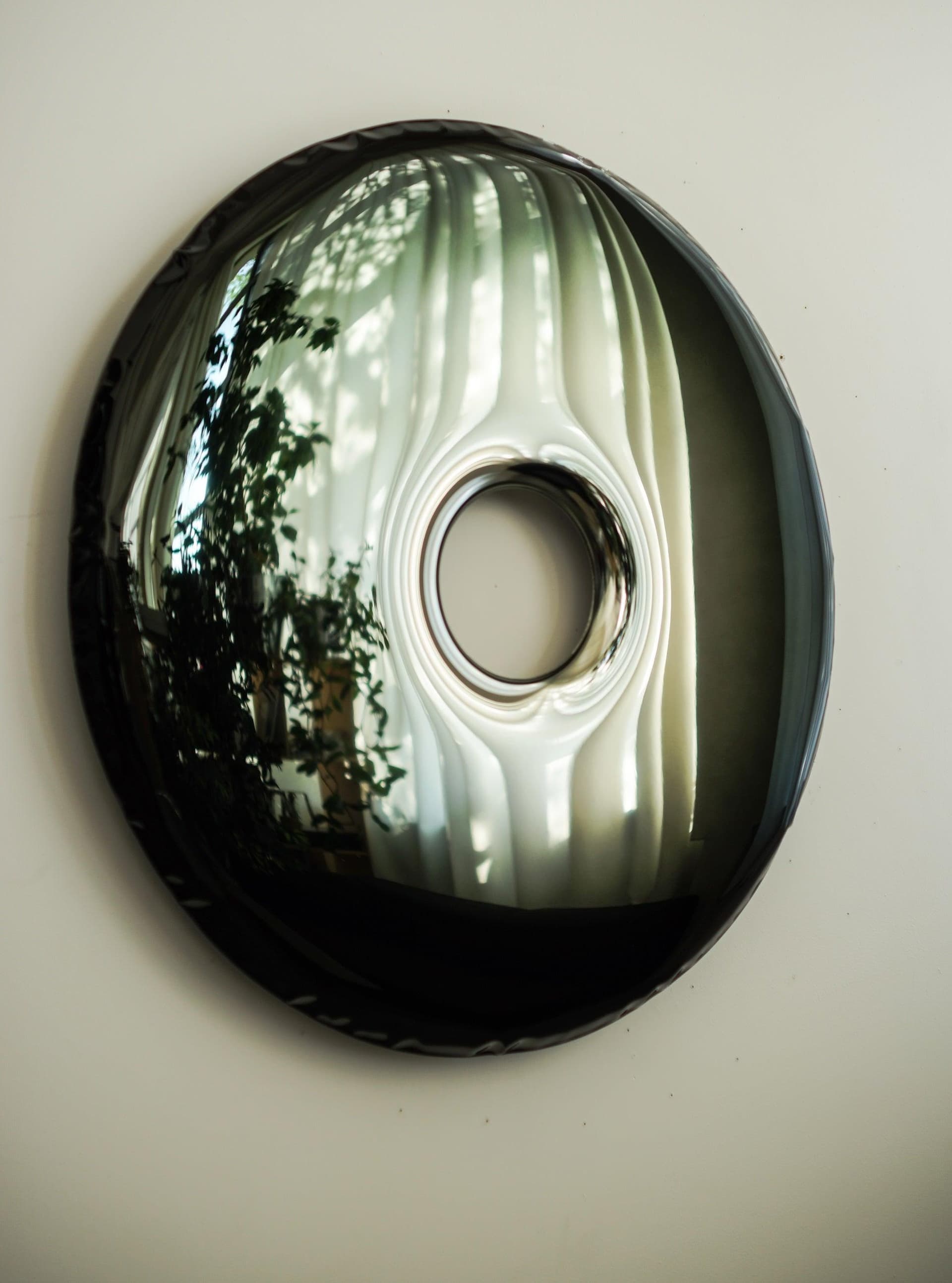 Lustro ścienne RONDO transitions czarne 95 cm, Zieta Studio - 121459