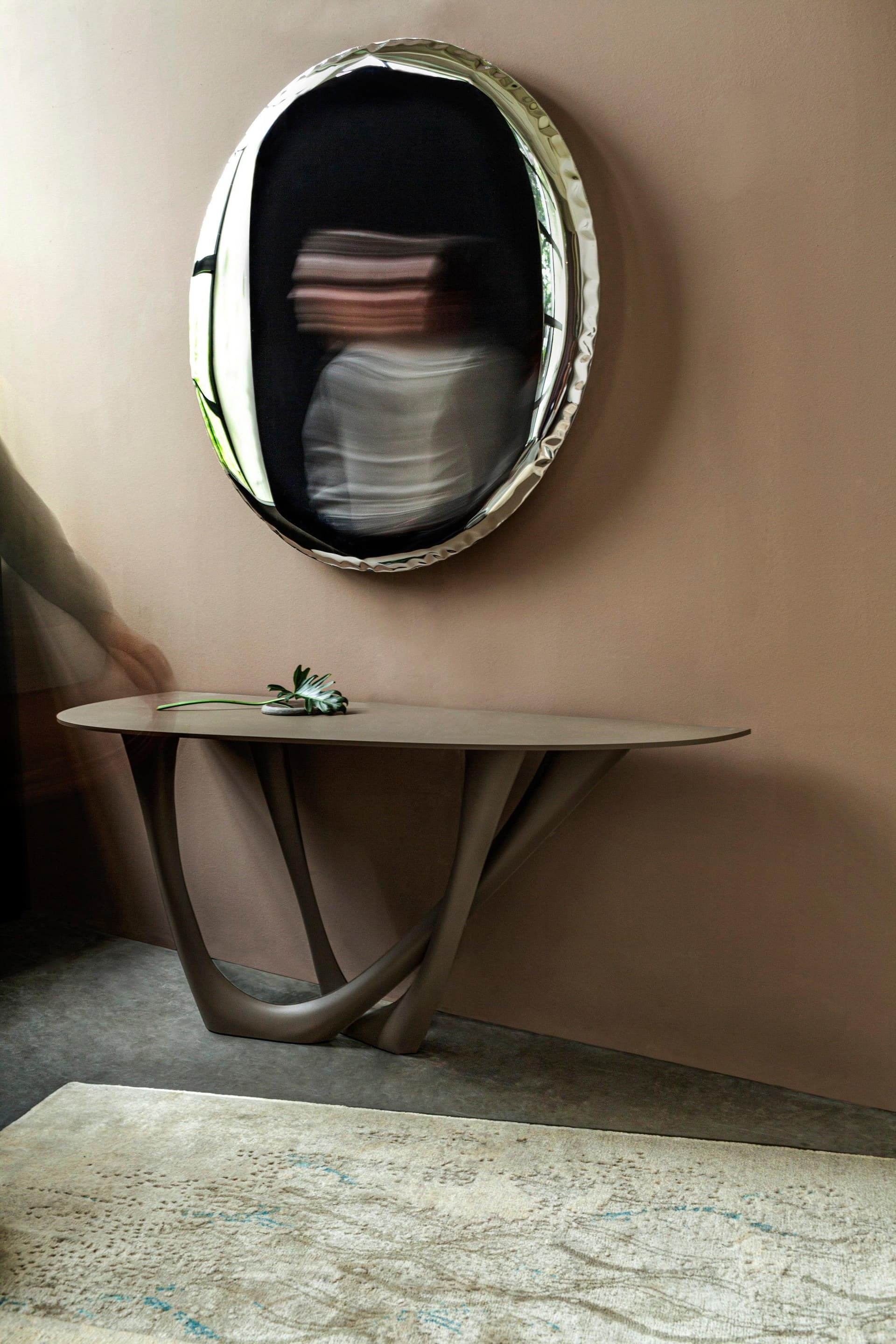 OKO wall mirror, silver, 120 cm, Zieta Studio - 121390
