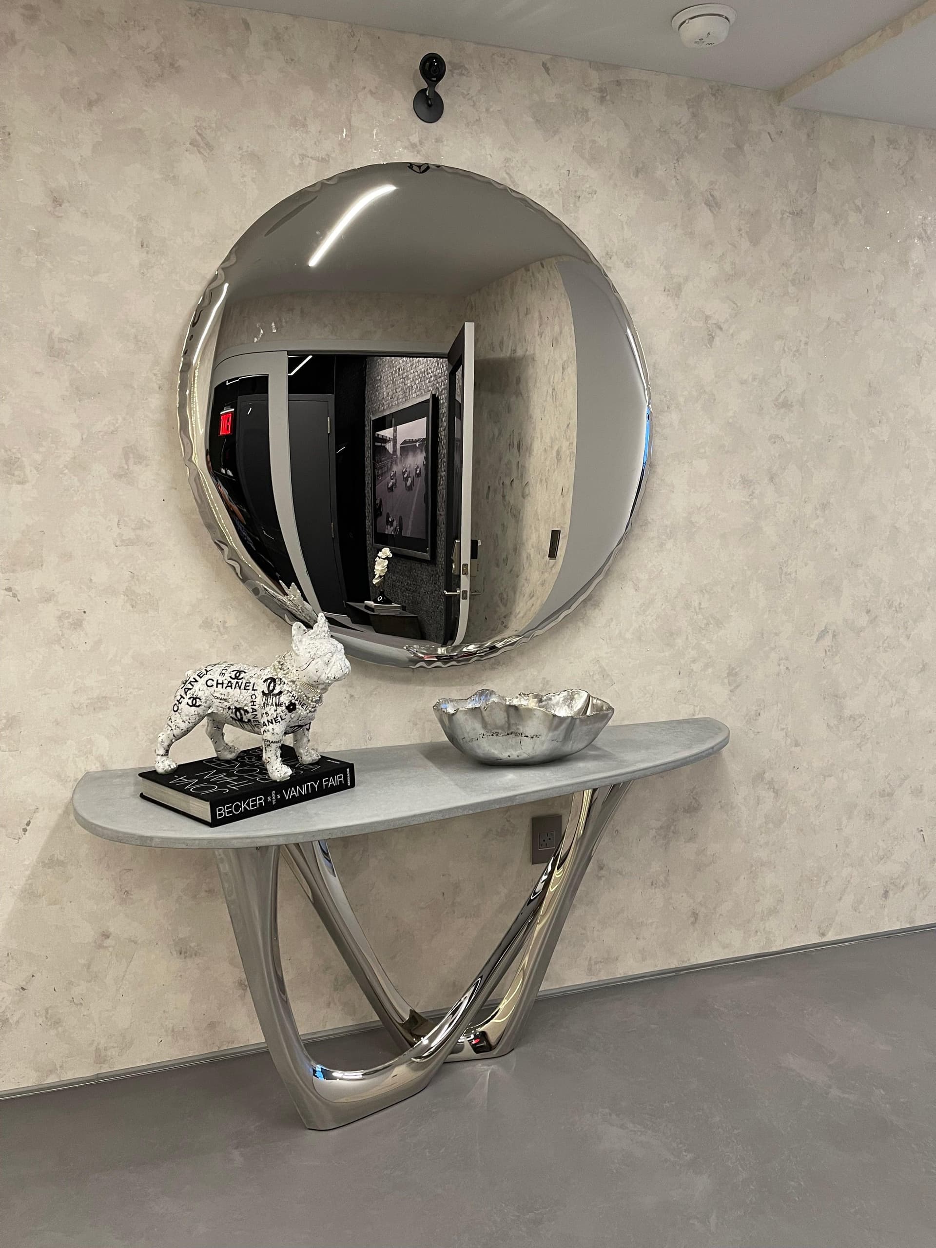 OKO wall mirror, silver, 75 cm, Zieta Studio - 121362