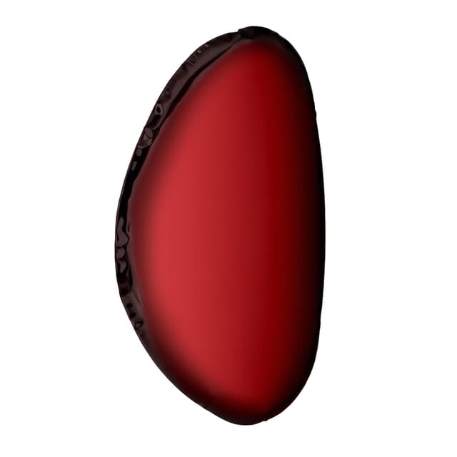 TAFLA O wall mirror transitions red O3, Zieta Studio - DIMENSION