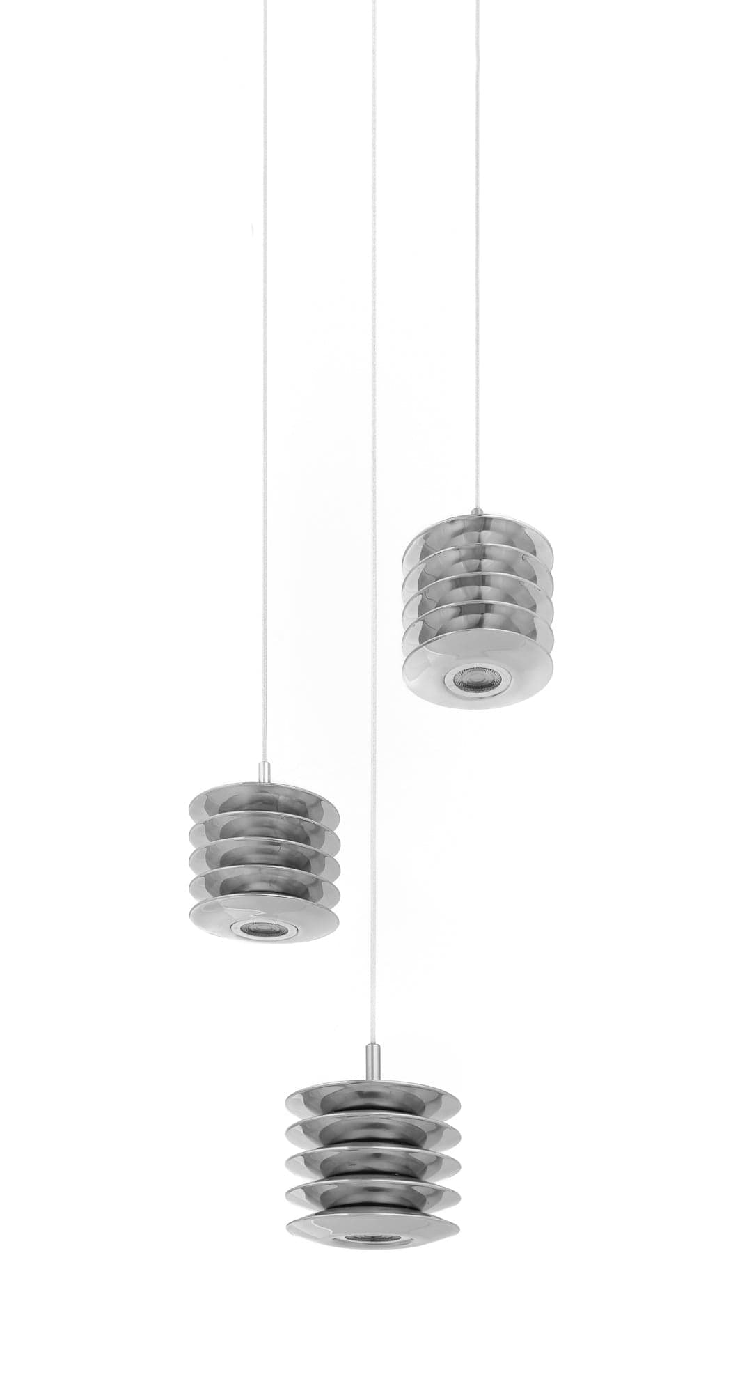 set of three pendant lamps HARMONICA silver 3000K, Zieta Studio - 121143