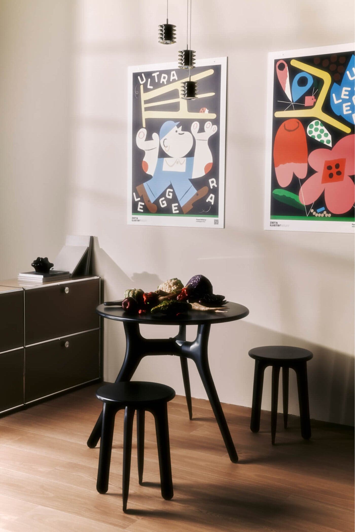 set of pendant lamps HARMONICA silver 2700K, Zieta Studio - 121131