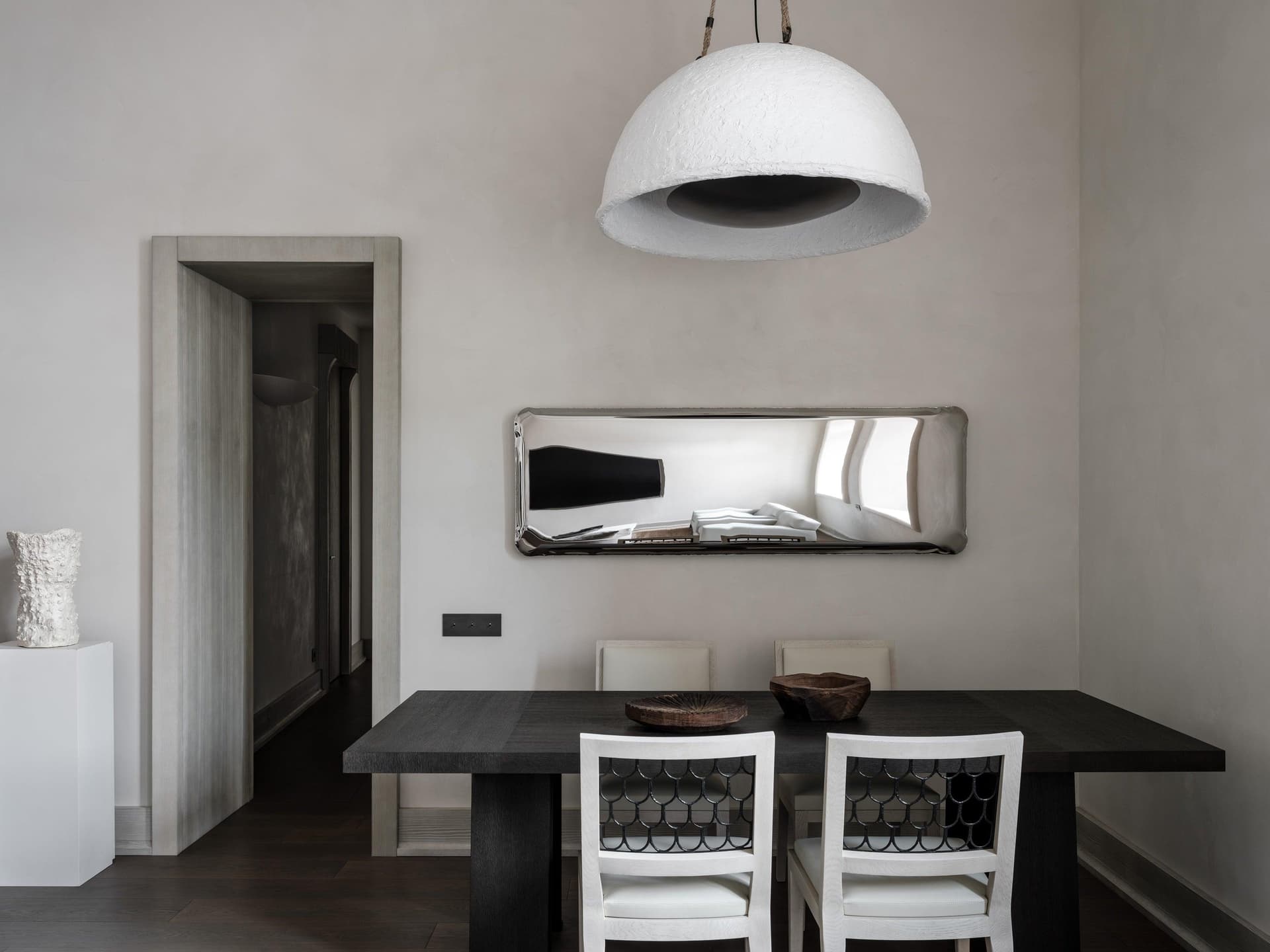 TAFLA Q wall mirror, silver, 180 cm, Zieta Studio - 121018