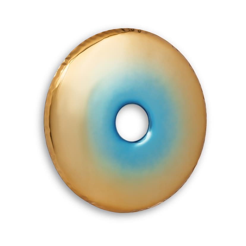 RONDO TRANSITIONS HELIX NEBULA wall mirror, sapphire-topaz, 75 cm, Zieta Studio