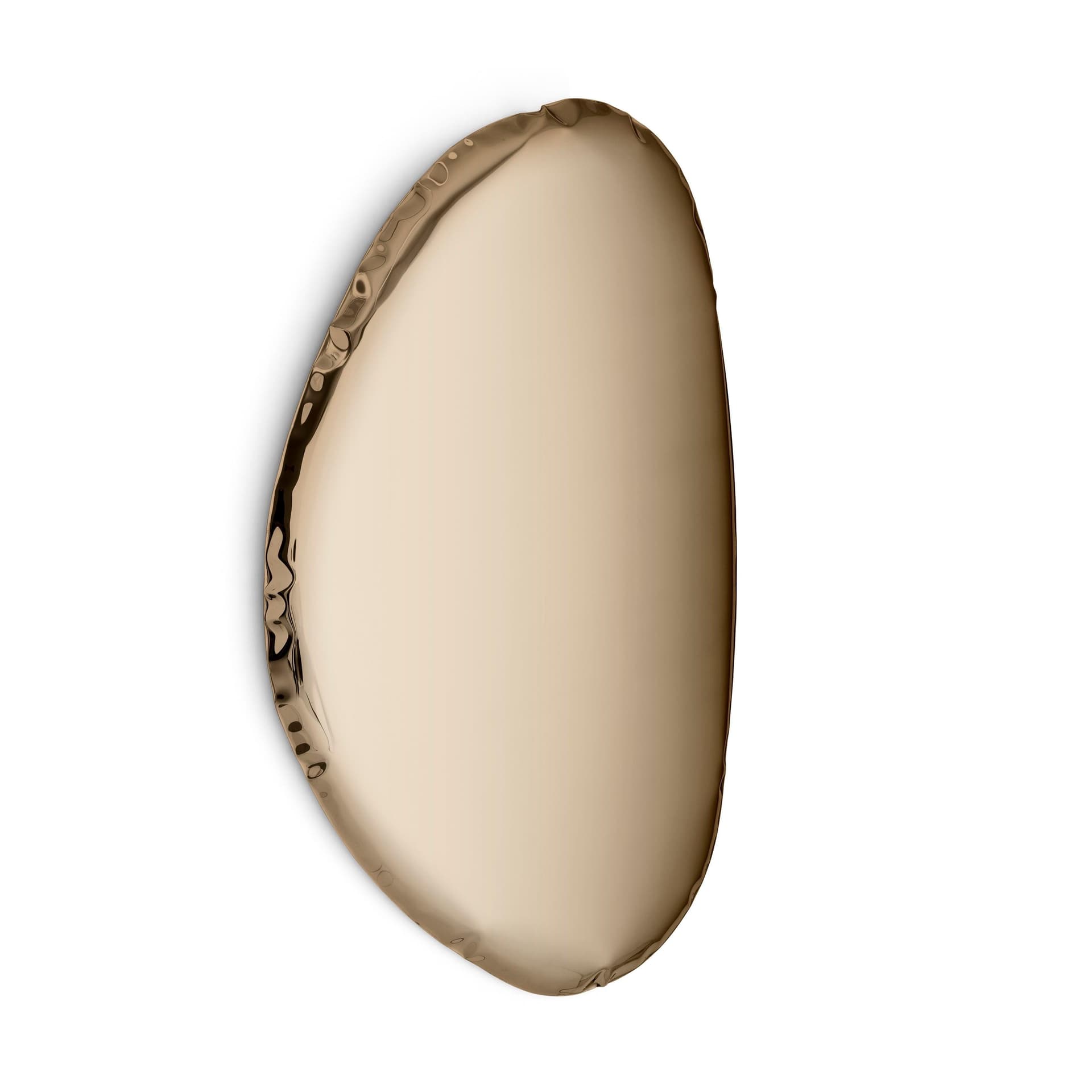 TAFLA O wall mirror, golden, O3, Zieta Studio