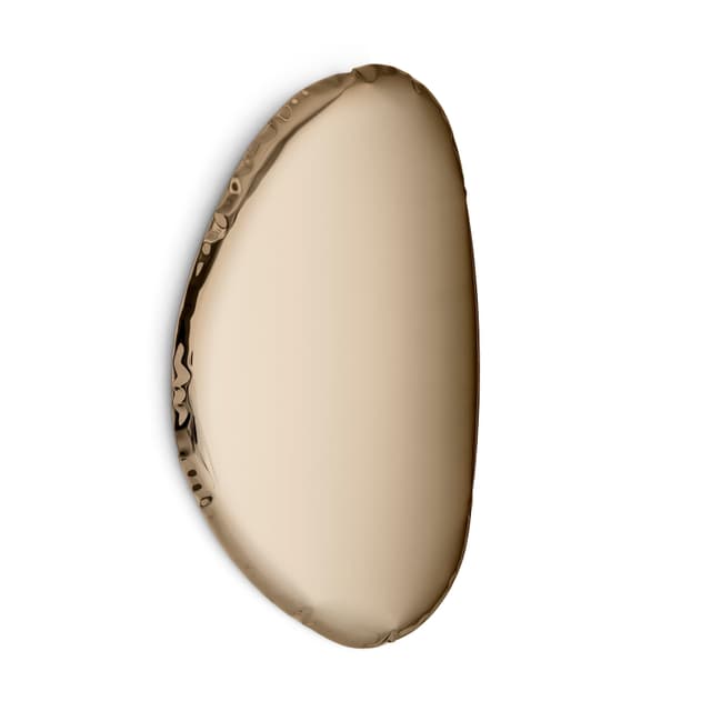 TAFLA O wall mirror, golden, O3, Zieta Studio - DIMENSION