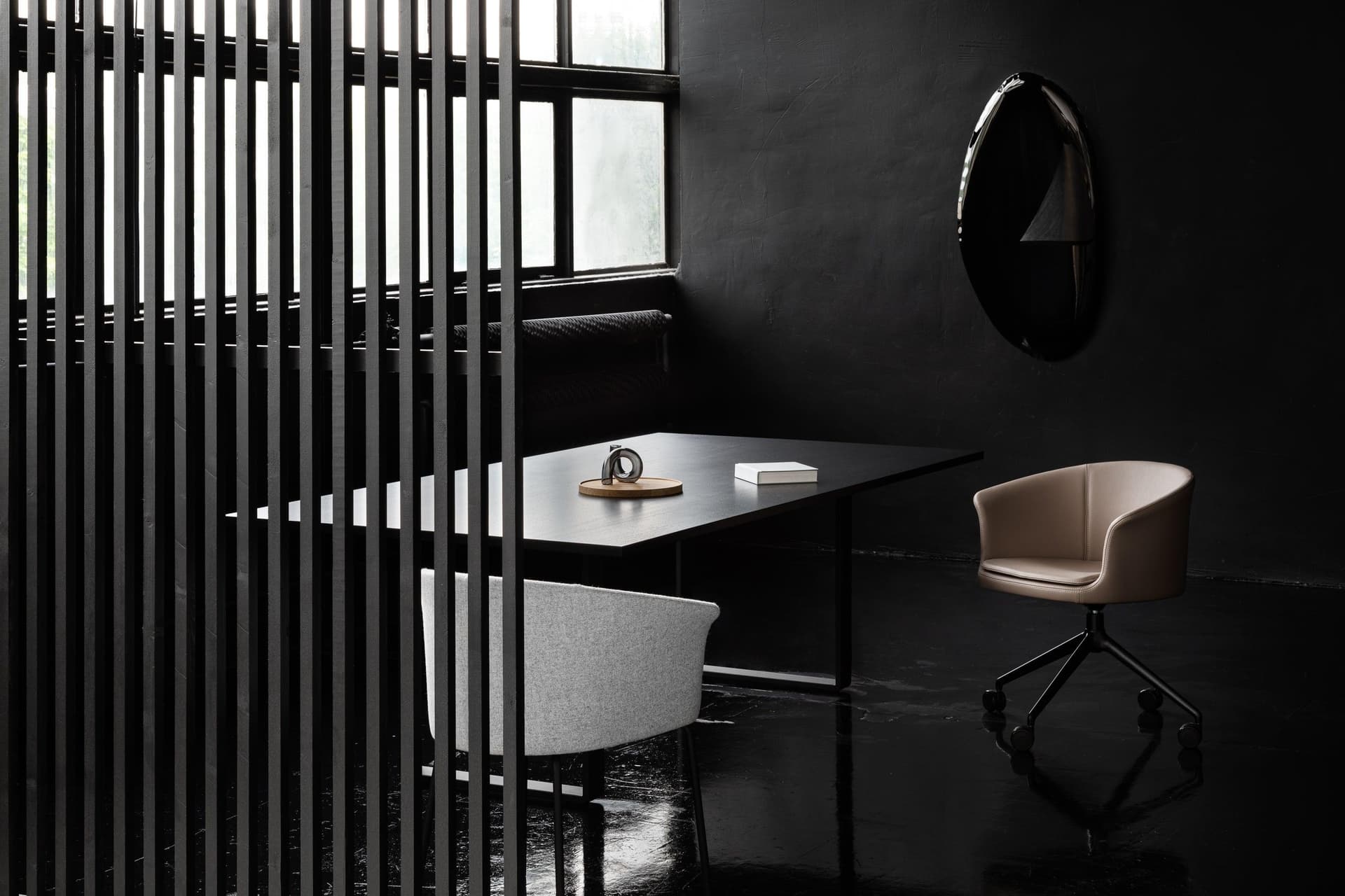 TAFLA O transitions wall mirror black O4, Zieta Studio - 120803