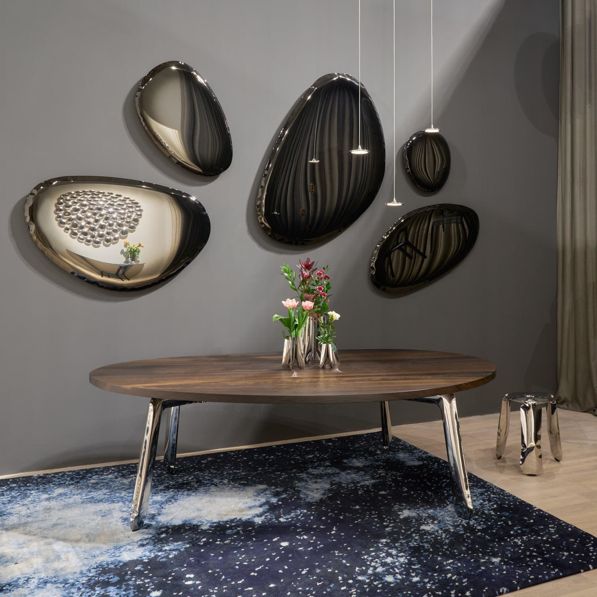 TAFLA O Transitions black wall mirror O3, Zieta Studio - 120791