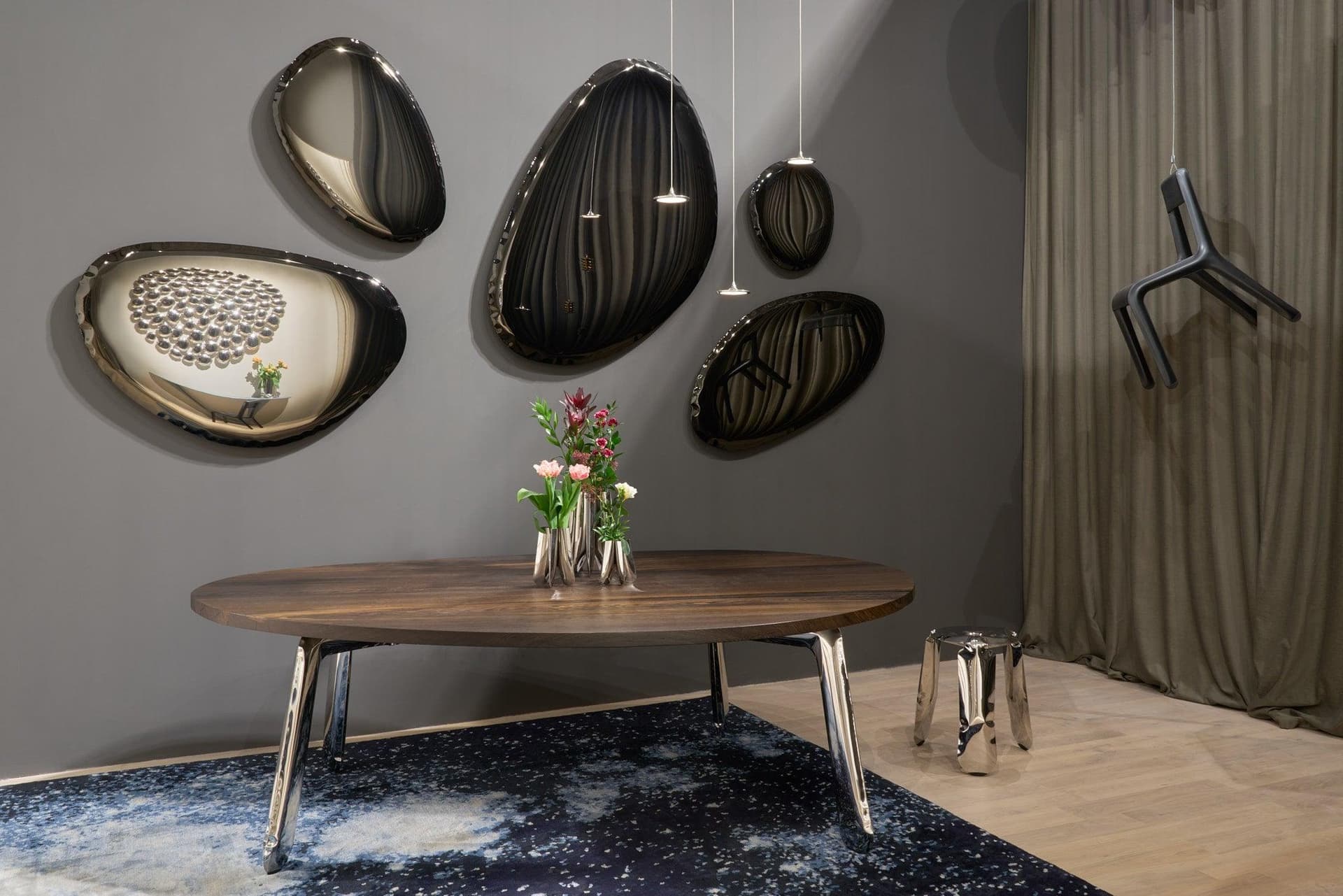 TAFLA O Transitions black wall mirror O3, Zieta Studio - 120783