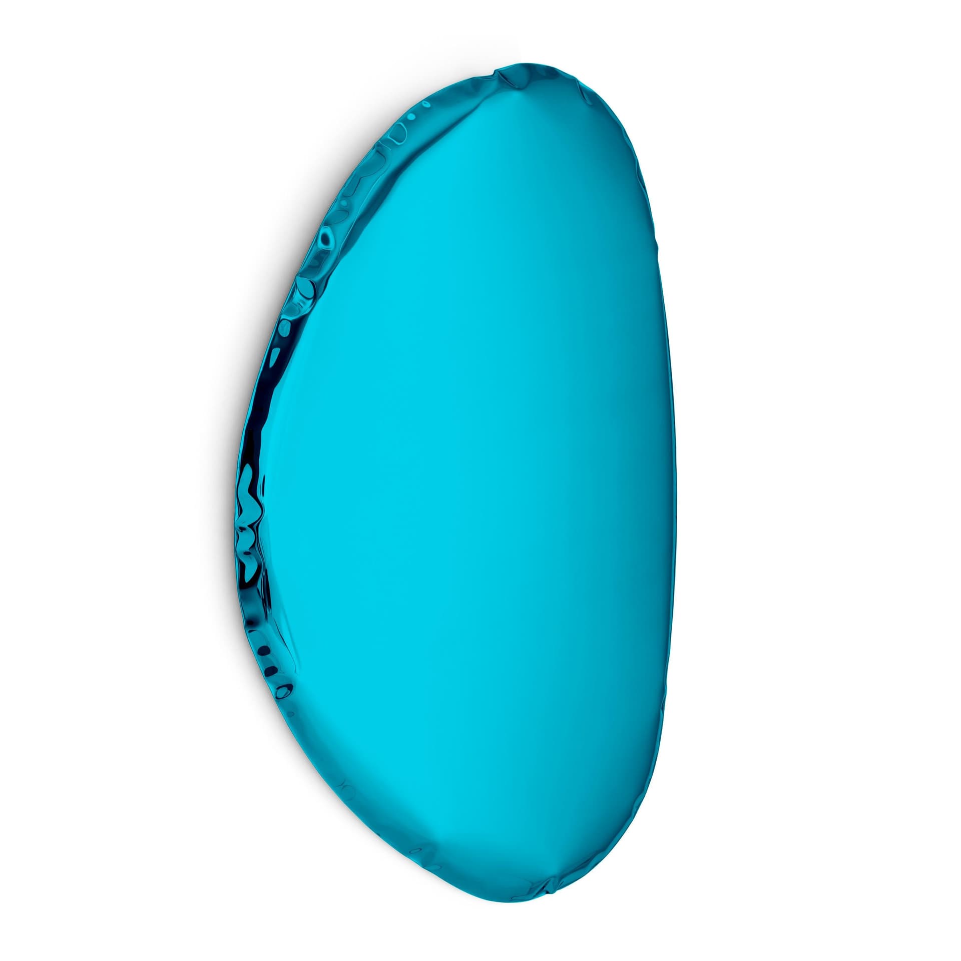 TAFLA O wall mirror, blue, O3, Zieta Studio