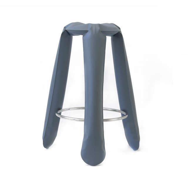 Stołek barowy PLOPP niebieski, Zieta Studio - WYMIARY