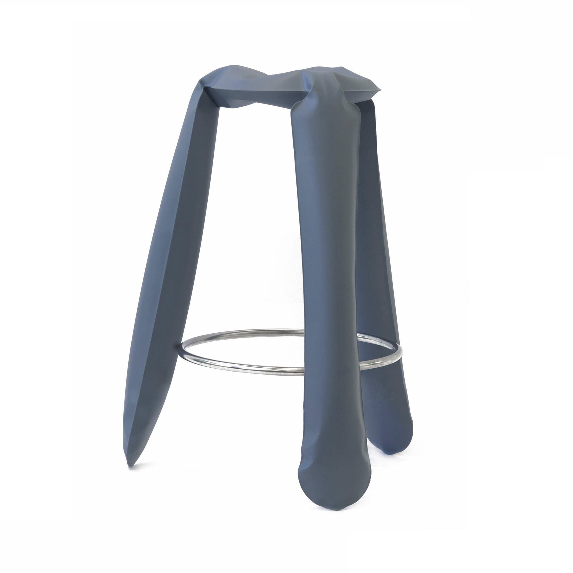 Stołek barowy PLOPP niebieski, Zieta Studio - 120636