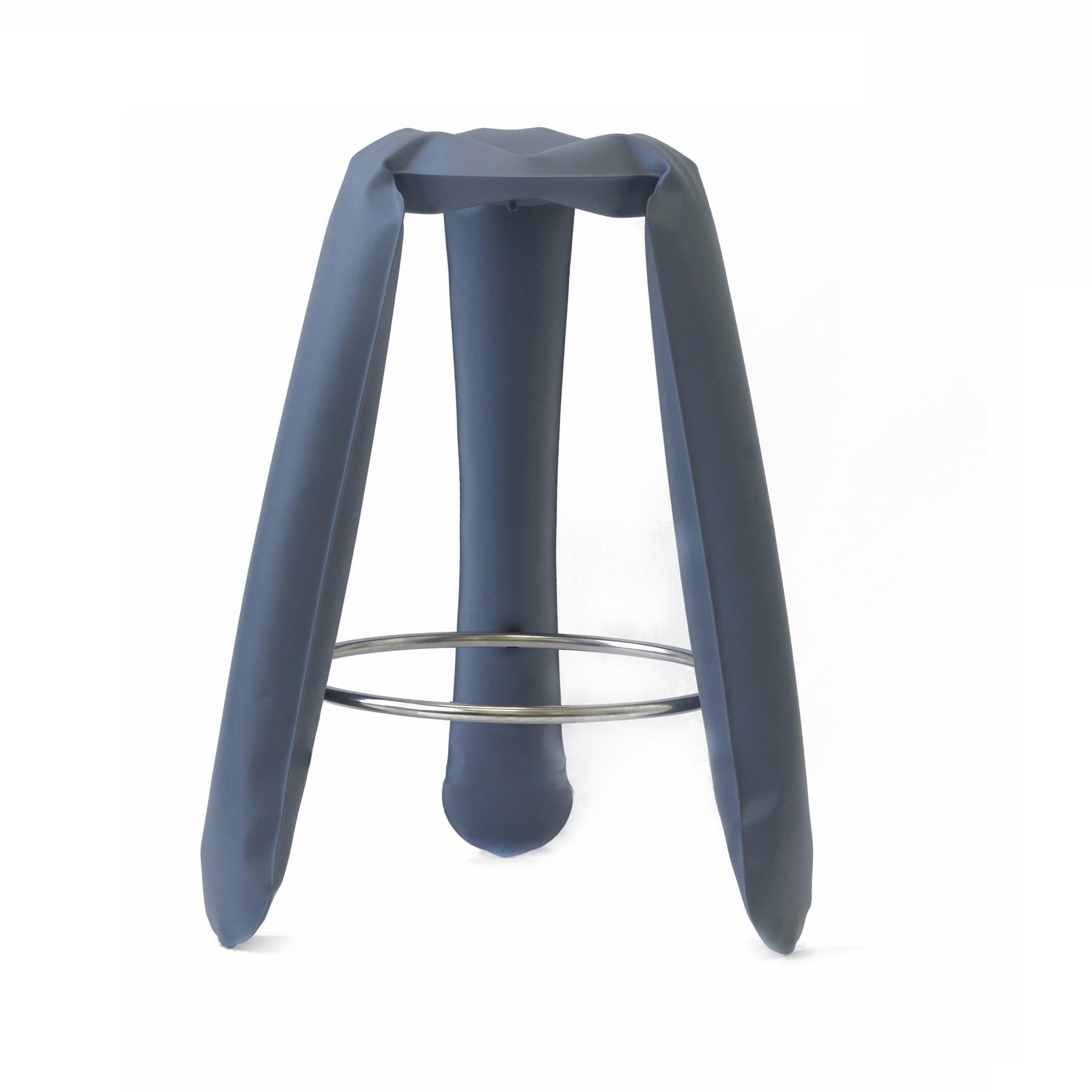 Stołek barowy PLOPP niebieski, Zieta Studio - 120633