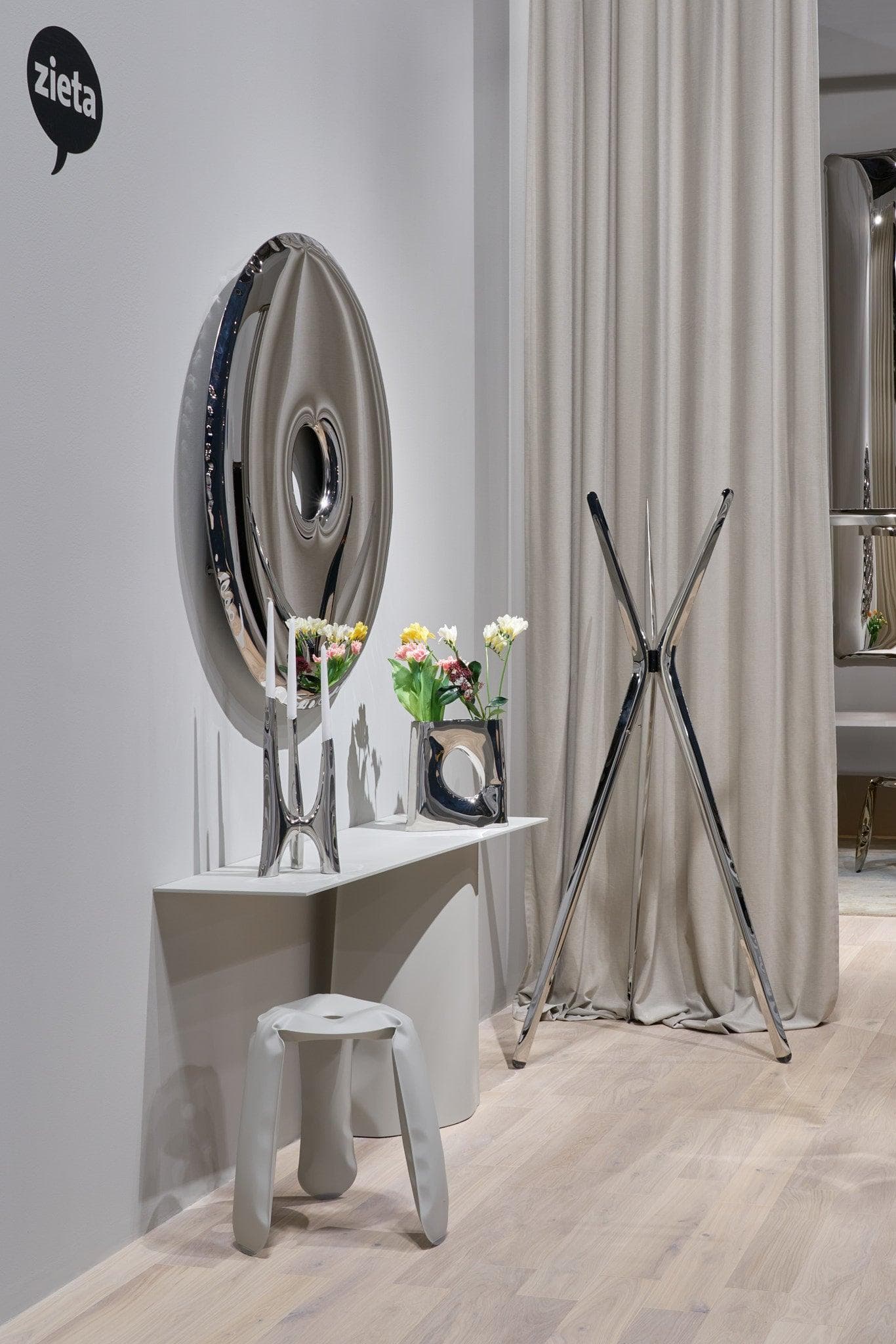 Wazon KARAVA srebrny, Zieta Studio - 120528